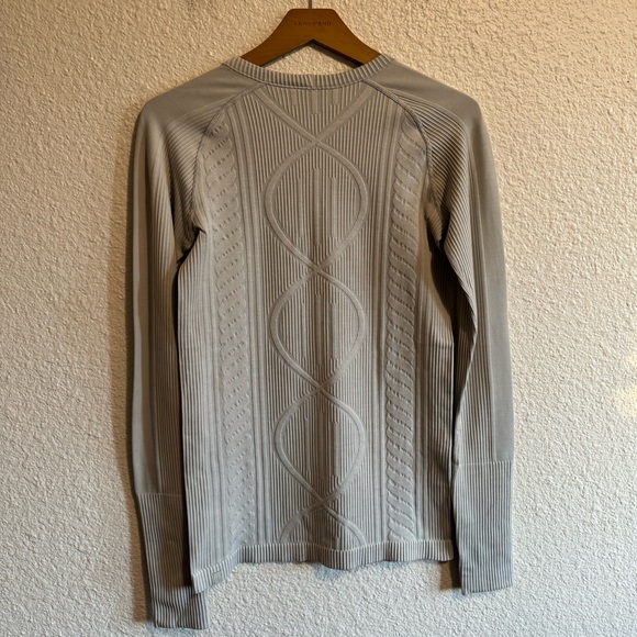 Lululemon Rest Less Pullover Long Sleeve Crewneck Heathered Silver Spoon Gray 4 - Picture 9 of 11